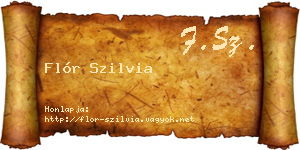 Flór Szilvia névjegykártya
